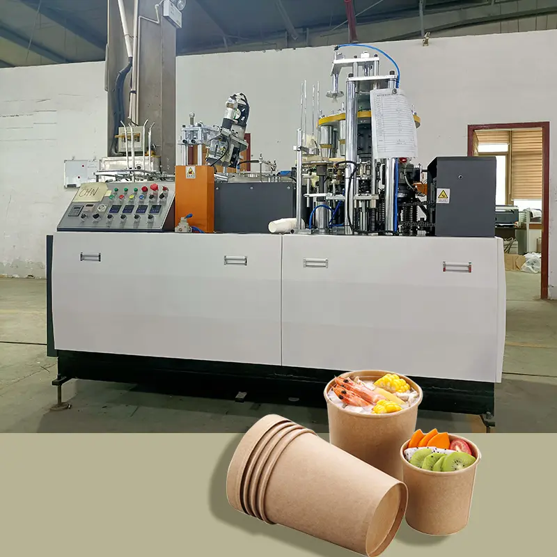 High Speed Paper Bowl Paper Lid Sealing Machine Machine Paper Cup With Handle Making Machine