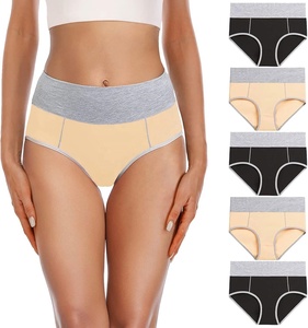 Slip da Donna in Cotone Economici all'Ingrosso, Mutande a Vita Alta Elasticizzate, Biancheria Intima Morbida, Taglie Forti, Copertura Totale - Product Image 3