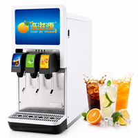 Distributeur de boissons gazeuses commercial OEM à 3 têtes pour cola, citron, orange – Idéal pour les supérettes et les cinémas