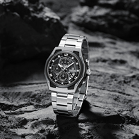 Montre à quartz pour homme NAVIFORCE Officielle 8051, style robuste de luxe, chronographe