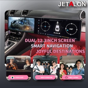 Radio para Auto con Pantalla Doble Android 14, CarPlay, Reproductor Multimedia Estéreo, GPS, Unidad Principal, para Porsche Boxster 718 2016-2023, Volante a la Derecha/Izquierda - Product Image 4