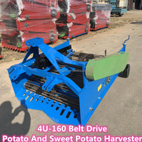 Tracteur de moissonneuse de matériel agricole d'approvisionnement d'usine PTO Driven 2 Row Potato Ginger Carrot Digger Machine