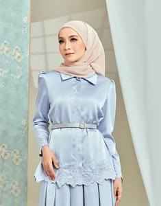 SIPO Eid Malaisie moderne Baju Kurung islamique femmes vêtements broderie Baju Raya Murah Borong Oem tissu Design Kurung - Product Image 2