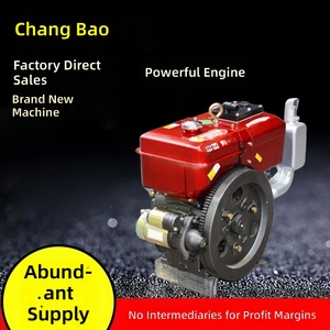 Moteur diesel monocylindre Changzhou 15/18/20 ch, refroidi par eau, modèle compact pour applications de tracteurs marins, démarrage électrique - Product Image 4