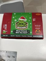 Pain vapeur lumineux anti-stress à la pectine, à thème Grinch monstre vert scintillant, pour garçons de 5 à 7 ans, produit transfrontalier
