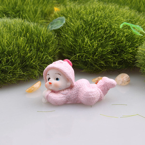 Ornements de micro-paysage Figures en résine de bébés rampants Jeux de bac à sable psychologique et jouets de sable Thème d'art de thérapie - Product Image 2