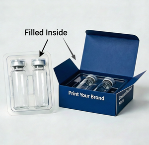 Caja <span class=keywords><strong>de</strong></span> Embalaje Personalizada <span class=keywords><strong>de</strong></span> <span class=keywords><strong>Fábrica</strong></span> para Botellas <span class=keywords><strong>de</strong></span> Péptidos con Inserto <span class=keywords><strong>de</strong></span> Blíster, MOQ Bajo, Caja <span class=keywords><strong>de</strong></span> Embalaje para Viales Cosméticos <span class=keywords><strong>de</strong></span> 3 ml para Suero <span class=keywords><strong>de</strong></span> Péptidos - Product Image 3