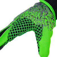 Gants de cyclisme unisexes HAIYI OEM personnalisés à doigts complets, en tissu tricoté polyester, avec impression silicone antidérapante et fermeture à boucle