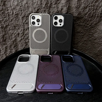 Nouveau Design Givré Ligne Stand Magnétique Antichoc Téléphone Cas Pour iPhone 16 15 pro max 14 pro