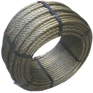 Cabo EHS 1/8 ''Messenger Wire Galvanizado Aço Guy 7/1.04mm Corte Livre Aço JIS Strand para Cabo ACSR e Estufa AISI BS