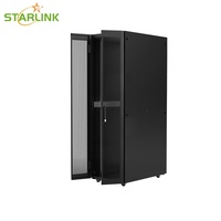Armoire réseau Starlink Standard 32U 19 pouces pour centre de données avec porte en verre et ventilateurs de refroidissement