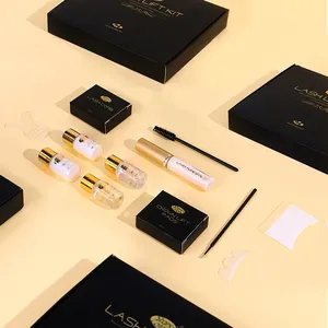 Iconsign brand full eyelash lifting perm kit black box oem lash perming