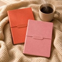Carnet en cuir PU souple de haute qualité à feuilles mobiles avec 60 feuilles pour le bureau et les affaires