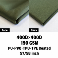 400D*400D 100% Polyester pour produits d'extérieur et bagages, tente, auvent, sac à dos, PU, PVC, TPU