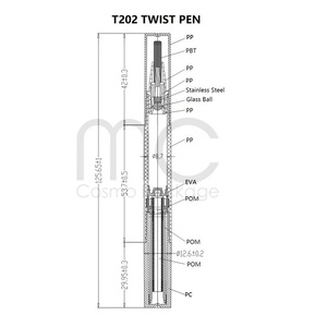 T202 auslaufschutz Großhandel 3 <span class=keywords><strong>ml</strong></span> Twist-Pen leerer transparenter Lippenstift Behälter Nagelöl Wimpernwachstumsserum flüssiges Rohr - Product Image 4