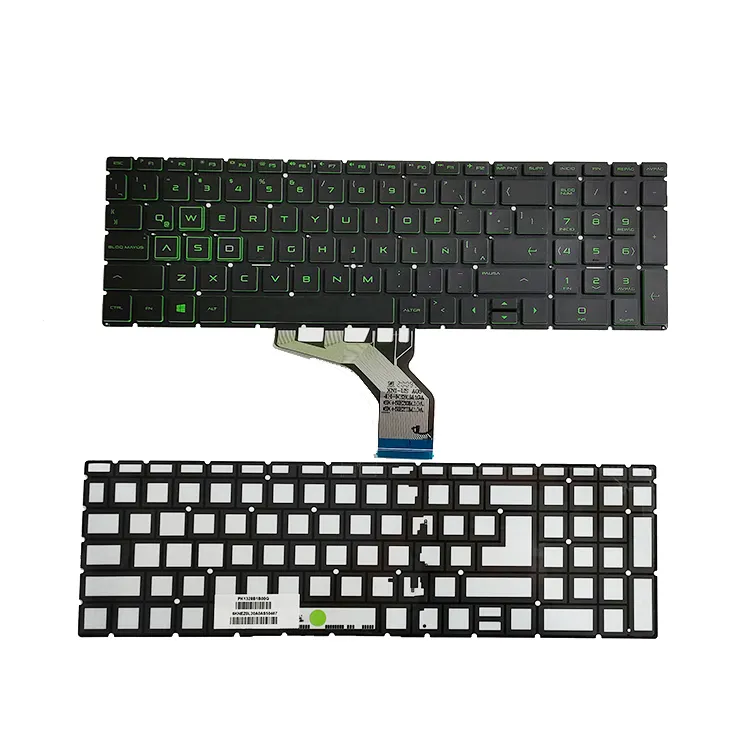 laptop keyboard for HP Pavilion Gaming 15-dk0000 16-a0000 17-cd0000tx LA layout green