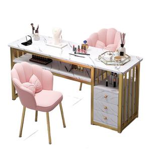 Mesa de Manicura Doble de Lujo con Estilo Japonés para Salón de Uñas, Precio al por Mayor, Modelo MK Popular entre Celebridades de Internet - Product Image 5