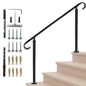 锻铁扶手可调4英尺金属栏杆室外和室内楼梯栏杆手动栏杆