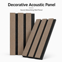 Panneau mural acoustique en bois flexible décoratif, panneau en placage de bois courbé absorbant le son pour la décoration intérieure