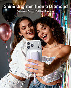 Artículos de Regalo, Mini Banco de Energía Premium con Diamantes, Cable USB-<span class=keywords><strong>C</strong></span>, 10000 mAh, Carga Rápida Bidireccional, <span class=keywords><strong>Cargador</strong></span> Portátil para Teléfono - Product Image 2