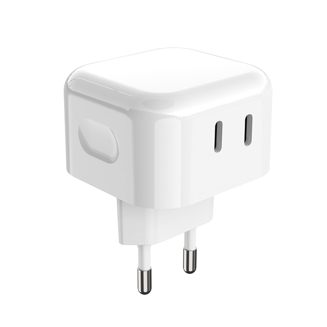 New Arrival 2 Port PD 20W Fast Quick Charging USB Power Adapter 20W Dual USBC Type C Fast Wall Charger Adaptor
