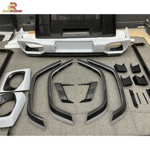 Kit de Carrocería de Fibra de Carbono Parcial Estilo Topcar, Parachoques, Capó y Alerón para Mercedes Benz Clase G W464 G63 G500 2019-2024 - Product Image 5