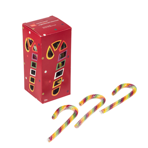 OEM/ODM Bulk Peppermint Candy Canes <strong>Sweets</strong> Colorful Fruity Hard Candy Lollipop in Custom <strong>Gift</strong> <strong>Box</strong> for Christmas Decoration - Product Image 4