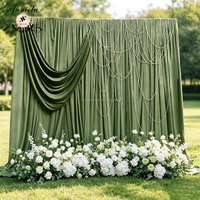 ANNIELU Rideaux en velours pour décoration de mariage, toile de fond, rideau orange brûlé, taille personnalisée, couleur personnalisée