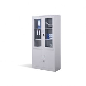 High Quality Office Furniture Glass Door <b>Metal</b> Storage Cabinet Office Steel Cupboard Design <b>File</b> Cabinet - Product Image 1