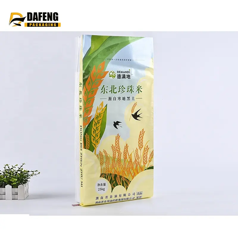 White Sunflower Oil Vegetable Potato Grass Seeds Plastic Pp Woven Packing Bags For Wild Bird Feed Packaging Bag