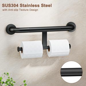 Barras de apoyo Huahu de acero inoxidable para baño, manijas de seguridad para inodoro, antideslizantes, aptas para personas mayores. - Product Image 3