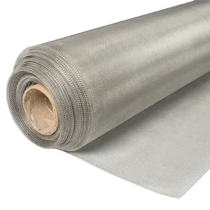 Tamiz de filtro de acero inoxidable de grado alimenticio 35 40 60 100 micrones Malla de alambre tejida de metal 304 y 316