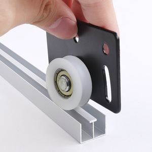 Tieliwang <b>Sliding</b> Door Roller Type B <b>Large</b> Concave Wheel Zinc Alloy For Cabinet Doors - Product Image 1