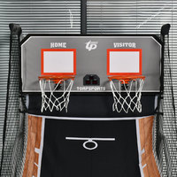 Vente flash : Machine de jeu d'arcade de basket-ball pliable pour 2 joueurs, système de basket-ball double tir avec marqueur électronique TB-6590