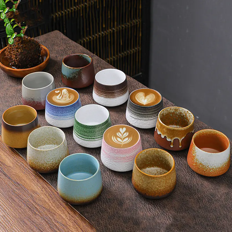 Cangkir kopi keramik baru kreatif cangkir glasir reaktif gaya Ins Nordic