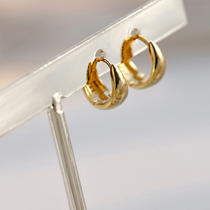 <span class=keywords><strong>Orecchini</strong></span> a Cerchio Classici in Rame Liscio e Semplice, Gioielli Coreani alla Moda per Donna, <span class=keywords><strong>Orecchini</strong></span> Eleganti per Uso Quotidiano - Product Image 5