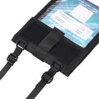 Porte-cartes multifonctionnel en tissu Oxford à suspendre au cou, pochette pliable pour passeport et documents d'identité, idéal pour les voyages et les expositions, personnalisable avec logo