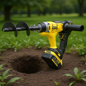 Taladro Inalámbrico Stanley Fatmax con Batería de Iones de Litio de 4.0Ah y 120V para Cavar Agujeros - Product Image 3