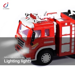 Chengji New kids telecomando pompaggio dell'acqua 4ch rc car engine rescue fighting plastic fire truck <span class=keywords><strong>toys</strong></span> - Product Image 4