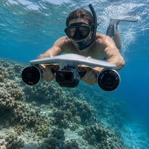 Scooter Submarino de Doble Motor de Alta Calificación, Glider para Buceo, Propulsor Acuático Stealth Dark con Doble Manillar, 40M de Profundidad, Exploración Marina - Product Image 1