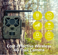 KeepGuard KW886 4G Kamera Inframerah CMOS Tahan Air IP67 Penglihatan Malam 24MP 1080P 30fps Kontrol APP Nirkabel 2.4 Inci HD Trail