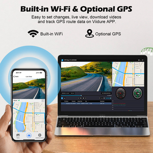 กล้องติดรถยนต์ 4K UHD เลนส์คู่ บันทึกวิดีโอ พร้อม WiFi ในตัว กล้องบันทึกภาพในรถยนต์ Sony IMX675 มองเห็นในเวลากลางคืน พร้อม G-Sensor GPS ระบบตรวจจับการจอด 24 ชม. ควบคุมผ่านแอพ - Product Image 3