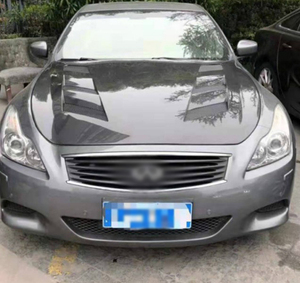 Bsi phong cách sợi carbon phía trước động cơ nắp ca-pô mui xe cho 2008-2014 Infiniti G37 GX 2D V2 Coupe Sedan - Product Image 2