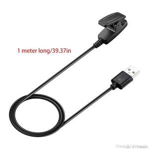 Cargador USB-A de Plástico con Clip y Base para <span class=keywords><strong>Garmin</strong></span> Lily Forerunner <span class=keywords><strong>35</strong></span>/35J/30 735XT <span class=keywords><strong>Vivomove</strong></span> HR Approach S20/M26 21 Dropship - Product Image 4