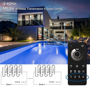 Contrôleur de variateur PWM pour bande LED Aipin C321Z IP20 4 zones, synchronisation de groupe Smart Mesh Tuya, multi-zones, intérieur, portée de 30 m - Product Image 3