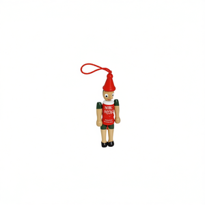 Figurine de Noël en bois de 10 cm, jouet décoratif à suspendre - Product Image 2