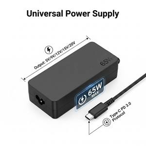 <span class=keywords><strong>Alimentation</strong></span> pour ordinateur <span class=keywords><strong>portable</strong></span> OEM 65W Type-C 20V 3.25A PD3.0, chargeur mural, vente directe du fabricant, adaptateur de voyage <span class=keywords><strong>portable</strong></span> - Product Image 3