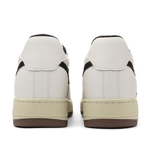 รองเท้าผ้าใบหนังเพิ่มความสูงสำหรับผู้ชาย 10 ซม. รองเท้ากีฬาลำลองเสริมส้นด้านใน 8 ซม. สีขาว - Product Image 5