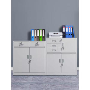 Multi-<b>Drawer</b> Metal Filing Cabinet for Home and Office Low Under-Desk Storage Lock <b>Tool</b> Cabinet for Gym Use - Product Image 1