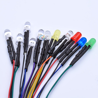 Dc 5v 12v 24v Unique Pré Fil 3mm 5mm 8mm 10mm Lampe Led Lumineux à Diodes Électroluminescentes Avec Câble Plomb Diodes Pré-Câblé Filaire Led
